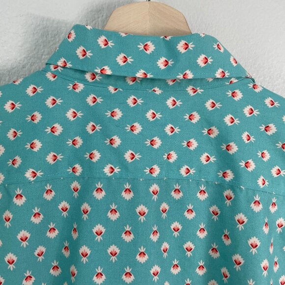 Lands End Womens 18 No Iron Supima Cotton Shirt Button Up Long Sleeve Blouse - Picture 9 of 9